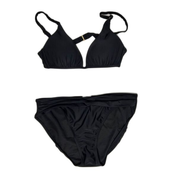 Island Escape Other - Island Escape Black Bikini Two Piece Swimsuit Set | Women's Size 12 | Black